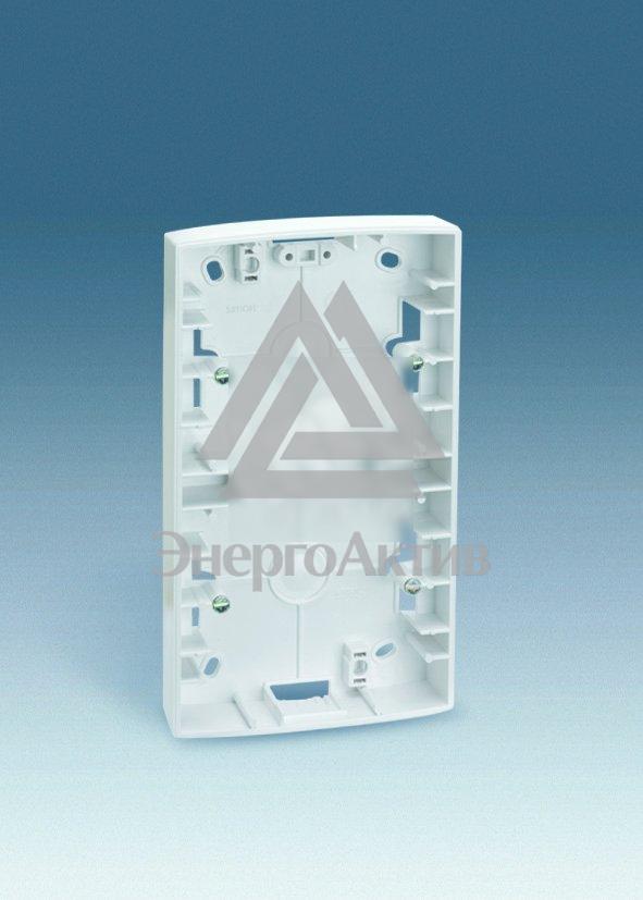 Коробка наружной установки на 1 пост,  89х89х27 mm, S82, белый купить по выгодной цене с доставкой