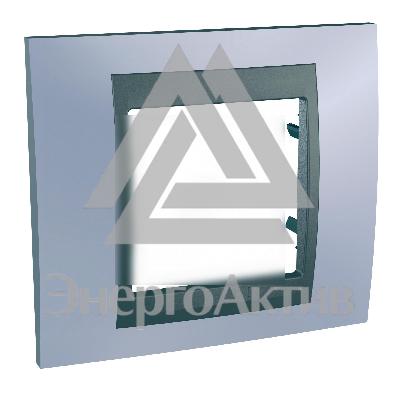 UNICAtop Рамка 1 пост металл берилл/графит купить по выгодной цене с доставкой