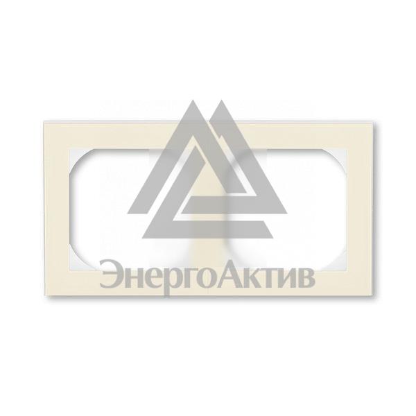 Рамка ABB Levit 2 поста 55х55 для механизмов BJE слоновая кость / белый (3901H-A05520 17) купить по выгодной цене с доставкой