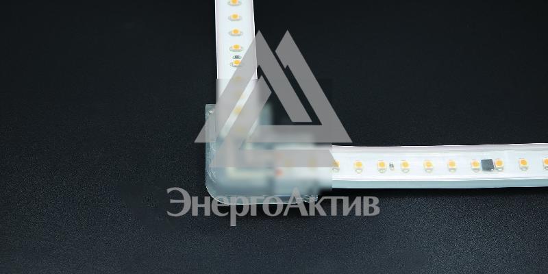 Соединитель жесткий пластиковый L-образный для ленты AC230V IP20 (упаковка 10 шт) купить по выгодной цене с доставкой