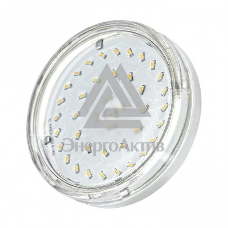 Лампа светодиодная LED 6Вт GX53 510Лм теплый прозрачная ECO купить по оптовой цене с доставкой