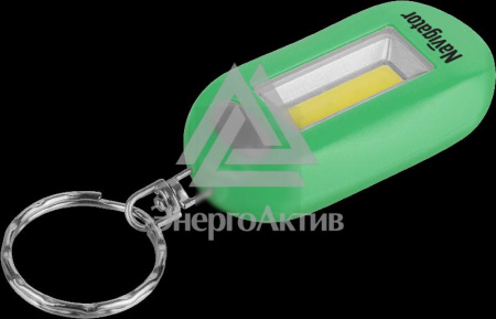 Фонарь-брелок светодиодный NPT-KC05-G-2CR2032 1Вт COB LED пластик зеленый (14278) купить по оптовой цене с доставкой