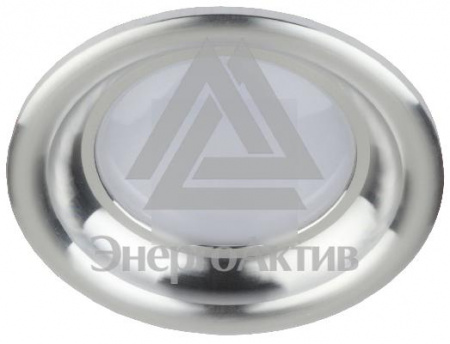 KL LED 17-7 SL Точечные светильники ЭРА светодиодный круглый ''тарелка'' 7W 4000K, серебро'' купить по оптовой цене с доставкой